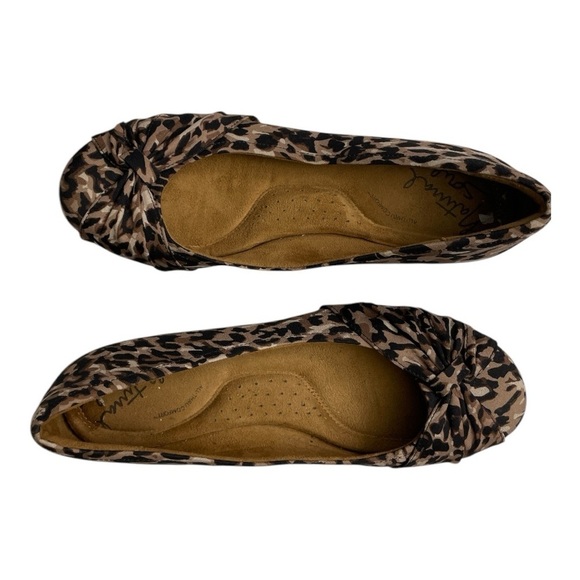 Natural Soul All Thru Comfort Slip Genie Leopard Print Twist
Front Flat Sz 9 - Picture 5 of 11